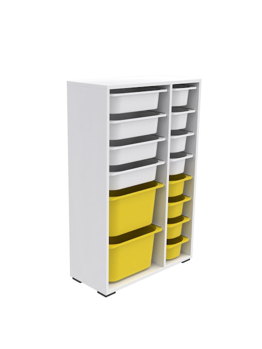 Comodă pentru copii Alb 69.5x30x109buc