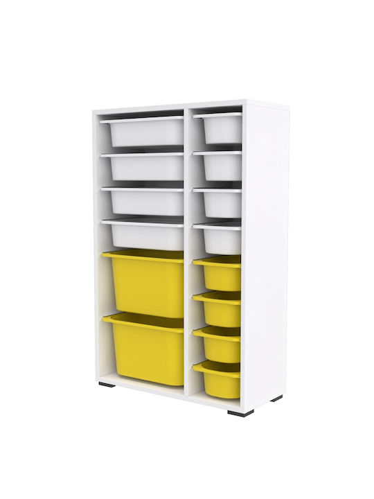 Comodă pentru copii Alb 69.5x30x109buc