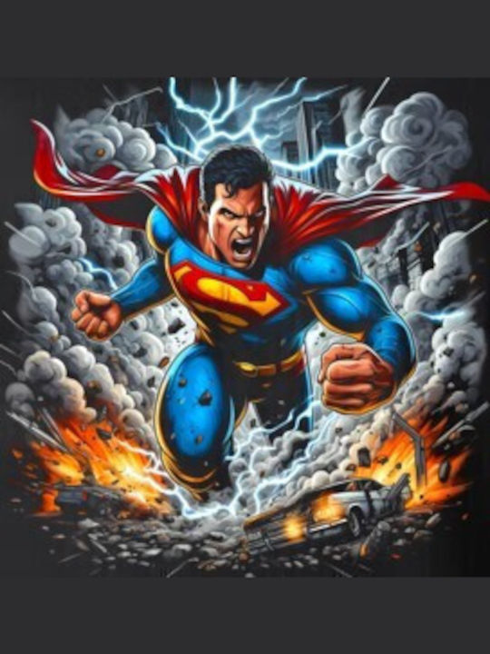 Crewneck Φούτερ Superman Unleashed Pop Culture Black Crewneck Φούτερ Superman Unleashed Pop Culture Black