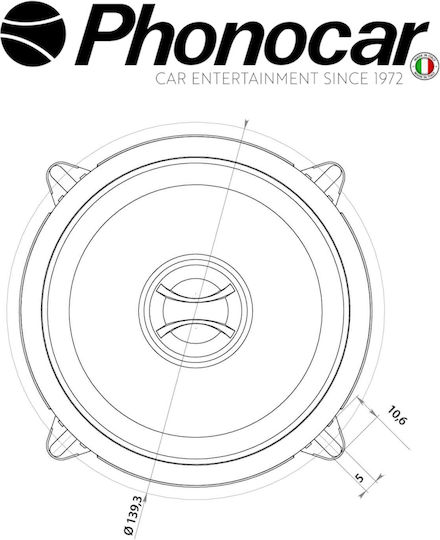Phonocar Set Boxe Auto 5" cu 25W RMS (2 căi)