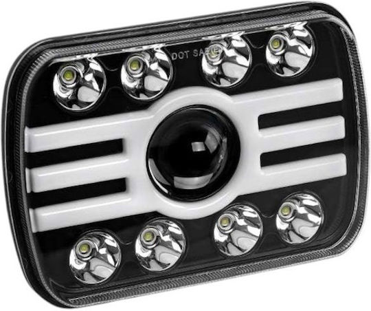 Raistar Rectangularς Faruri Auto LED 45W 19.5cm cu Alb Iluminare 1buc