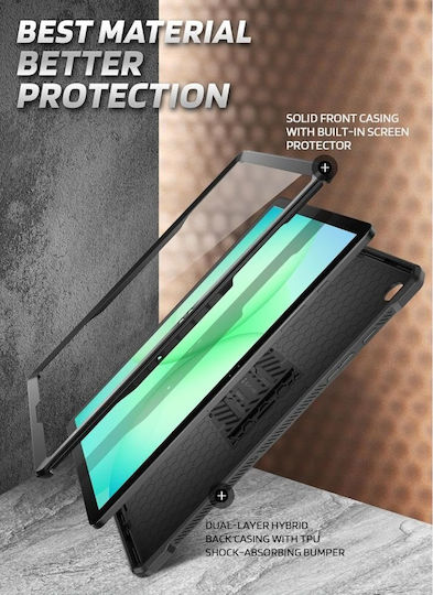 Supcase Unicorn Beetle Pro Flip Cover Μαύρη (Galaxy Tab A11+ Plus 11.0)