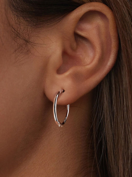 Daskalakis Single Earring Hoop made of Silver