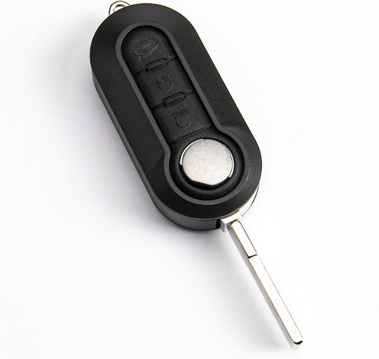 Foldable Car Key Shell with 3 Buttons for Peugeot / Fiat