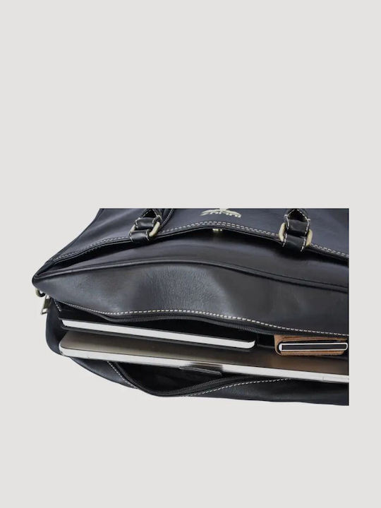 Leather Men's Briefcase Black