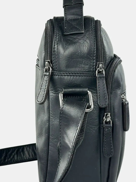 Leather Men's Bag Shoulder / Crossbody Black
