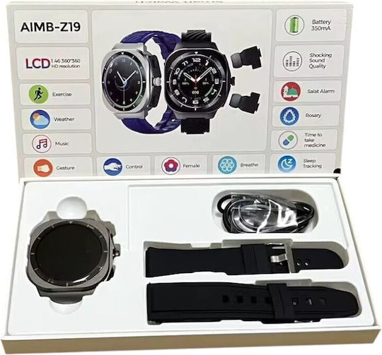 AIMB-Z19 Smartwatch (Negru)