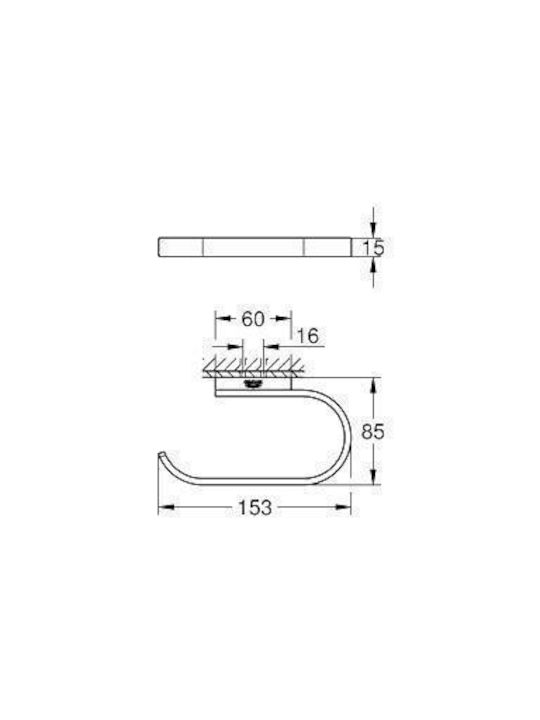 Grohe Selection Държач за хартия Черен 4005176412455