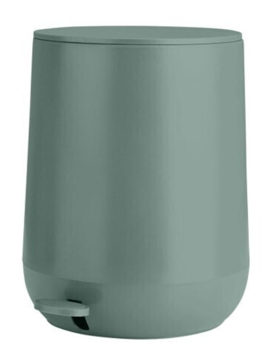 Estia Fjord Plastic Bathroom Basket Soft Close 5lt Green