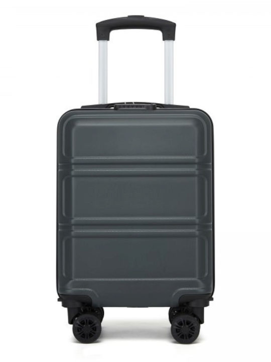 Miss Lulu Cabin Hard Travel Suitcase Gray with 4 Wheels Height 45cm