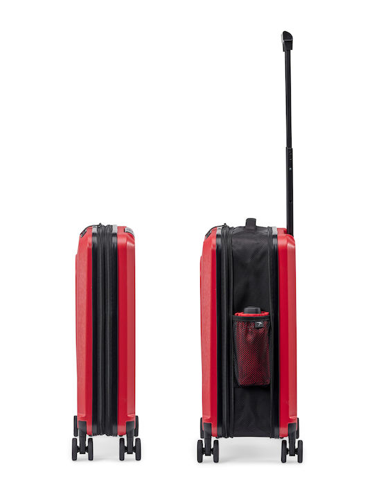 Senz° Carry On Trolley Μεγάλη Βαλίτσα Ταξιδίου Passion Red με 4 Ρόδες