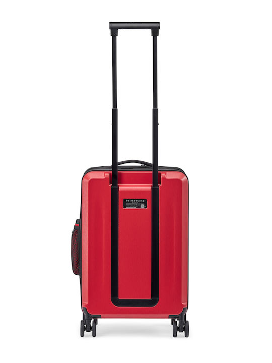 Senz° Carry On Trolley Μεγάλη Βαλίτσα Ταξιδίου Passion Red με 4 Ρόδες
