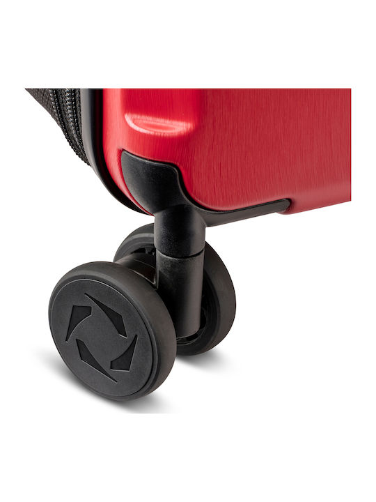 Senz° Carry On Trolley Μεγάλη Βαλίτσα Ταξιδίου Passion Red με 4 Ρόδες