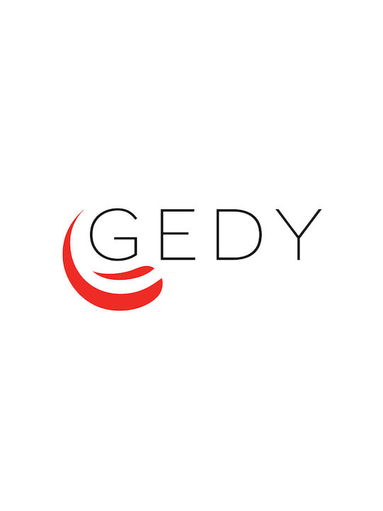 Gedy Άγκιστρο Μπάνιου Μονό με Βίδες Ασημί