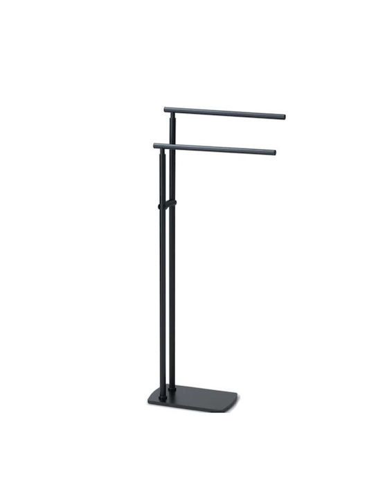 Gedy Double Wall-Mounted Bathroom Rail Inox Black