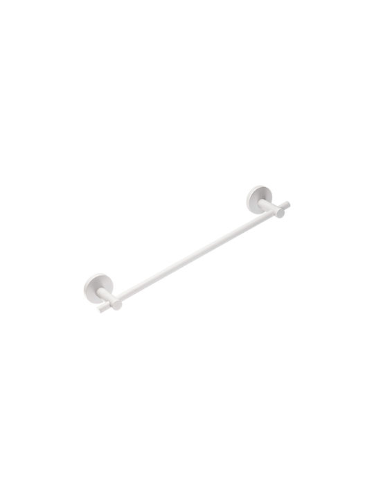 Piccadilly Single Wall-Mounted Bathroom Rail White