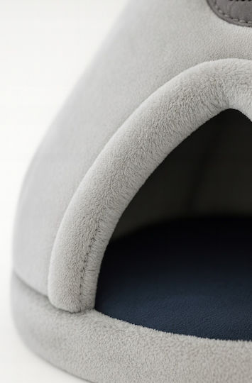 Dog Cat Bed Zola Soft Material Comfortable Cushion 45 X 45 X 42 Cm Gray