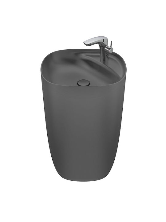 Roca Countertop Sink Porcelain 50x45x88cm Onyx