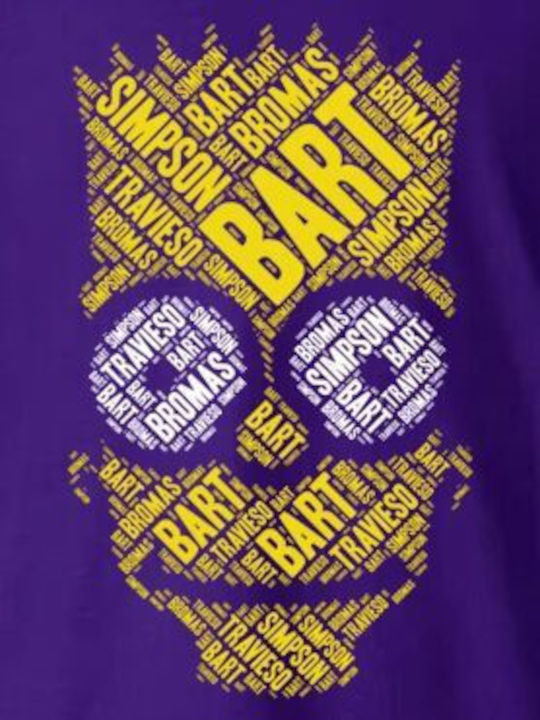 Kids' T-shirt Purple BART-SIMPSON