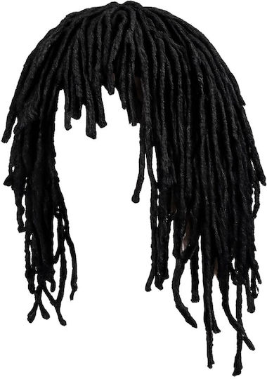 Αποκριάτικη Περούκα Rasta Μακριά Dreadlocks 140g Μαύρo