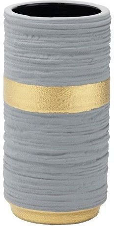 Ceramic Gray Vase 12x12xH23cm