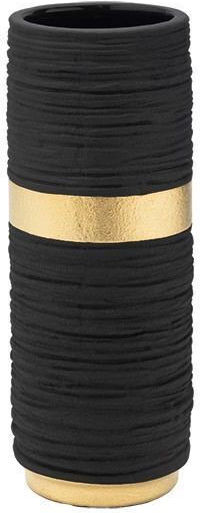Black Ceramic Vase 11.5x11.5xH30.5cm