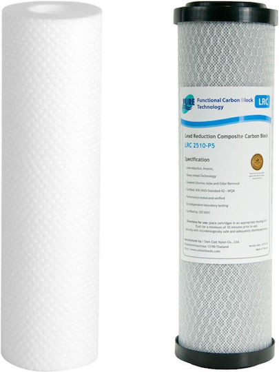 Pentair 2G Slimline Water Filtration System Double Under Sink Micron ½" with Faucet & Replacement Filter 57-0083/6