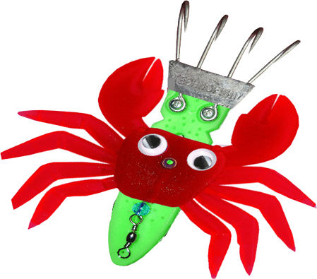 Technofish Large Artificial Bait Octopuses No5 230gr White-Red