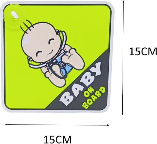 Baby On Board Semnalizare Cu Ventuză 15x15cm
