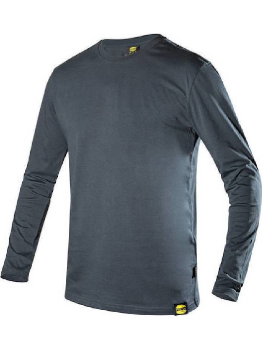 Utility Diadora Men's Long Sleeve Blouse Ml Mono Organic Color Classic Navy 177667