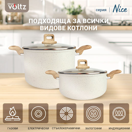 Voltz Nice Βαθιά Κατσαρόλα από Αλουμίνιο 6.8lt / 28cm