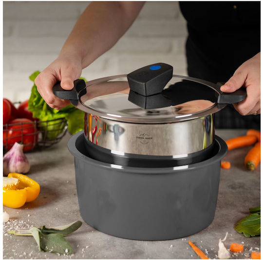 Kuhn Rikon Hotpan Comfort Дълбока Неръждаема Тенджера 3лт 22см