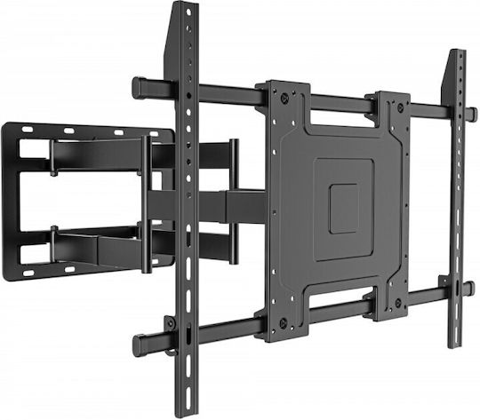 Techly Tv Mount Ultra Slim Επικλινόμενη Βάση Διπλό Βραχίονα Tv 65”-110” Full-motion Έως 120kg
