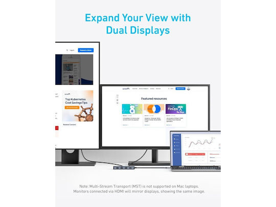 Anker USB-C Docking Station with HDMI 4K PD Silver (A83740A2)