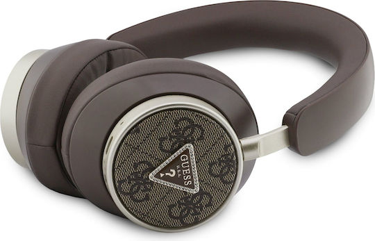 Guess 4G Triangle Logo Kabellose Bluetooth Über Ohr Kopfhörer Braun