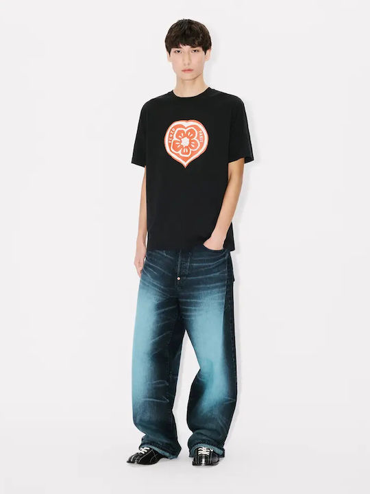 Boke Heart T-shirt Black FG55TS2074SO