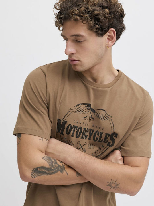 T-shirt Καφέ