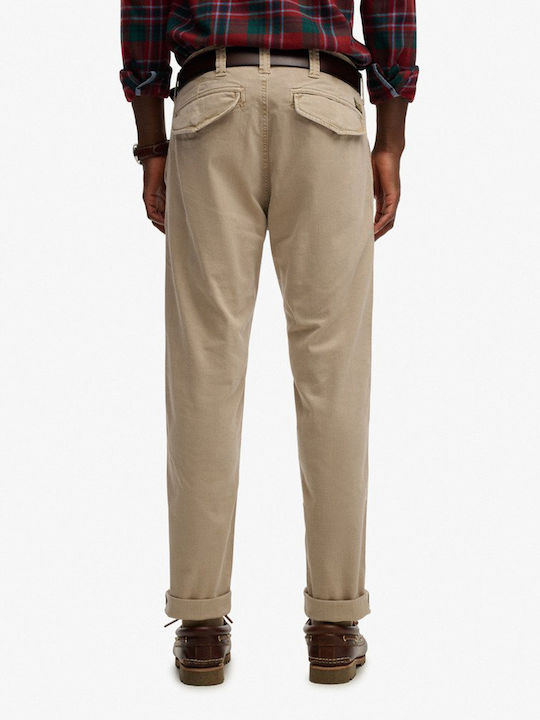 Ovin Chino Elastic Beige Trousers