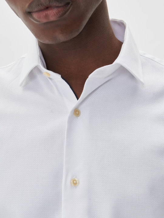 Langärmlig Hemd White