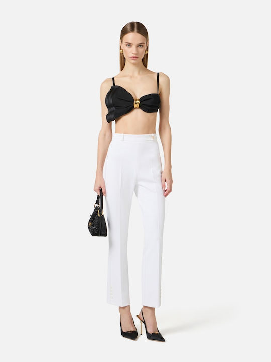Dama Tesatura Pantaloni White