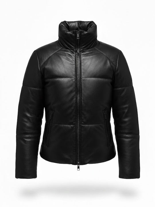 Γυναικείο Puffer Μπουφάν για Χειμώνα Black