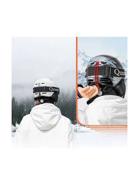 Rockbros Ανδρικό Κράνος για Σκι & Snowboard σε Λευκό Χρώμα