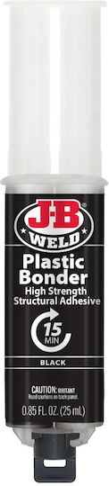 J-B WELD Plasticbonder™ Syringe Εποξική Πάστα Κόλλας Πλαστικών 2 Συστατικών Μαύρη 25ml