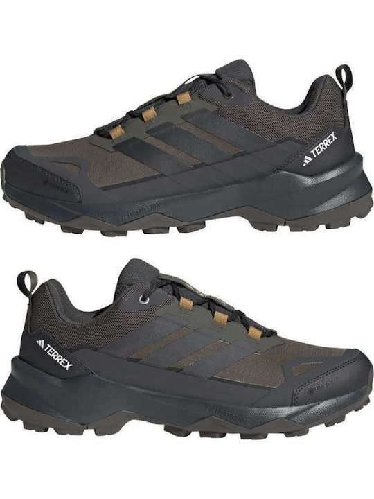 adidas Terrex Skychaser Ax5 Ανδρικά Ορειβατικά Παπούτσια Αδιάβροχα με Μεμβράνη Gore-Tex Καφέ