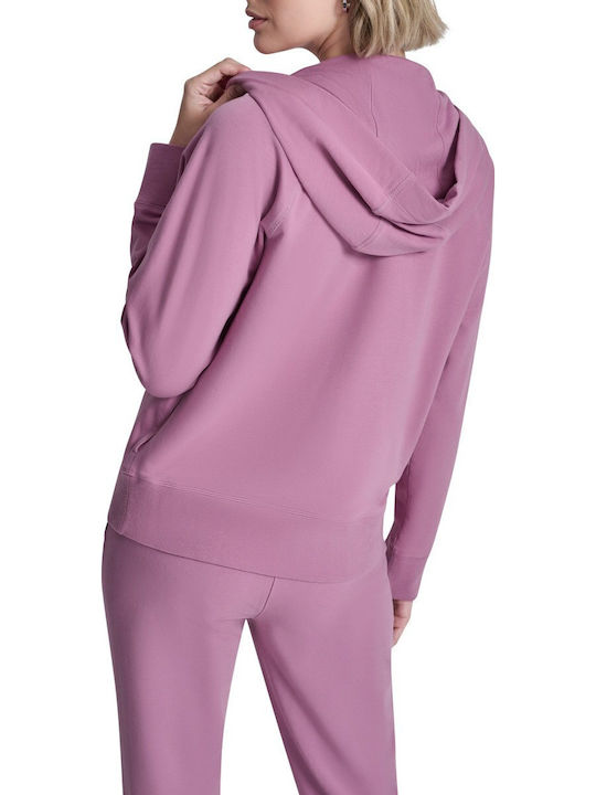 Women's Sweatshirt Jacket Hooded Purple