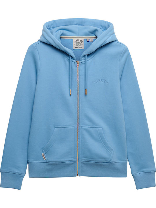 Essential Logo Sweatshirt für Damen mit Kapuze Blau