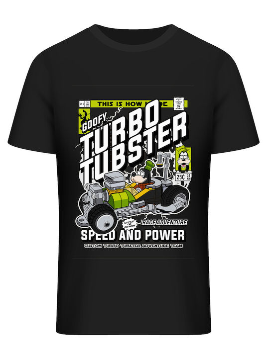 Goofys Turbo Tubster Pop Culture Black T-shirt