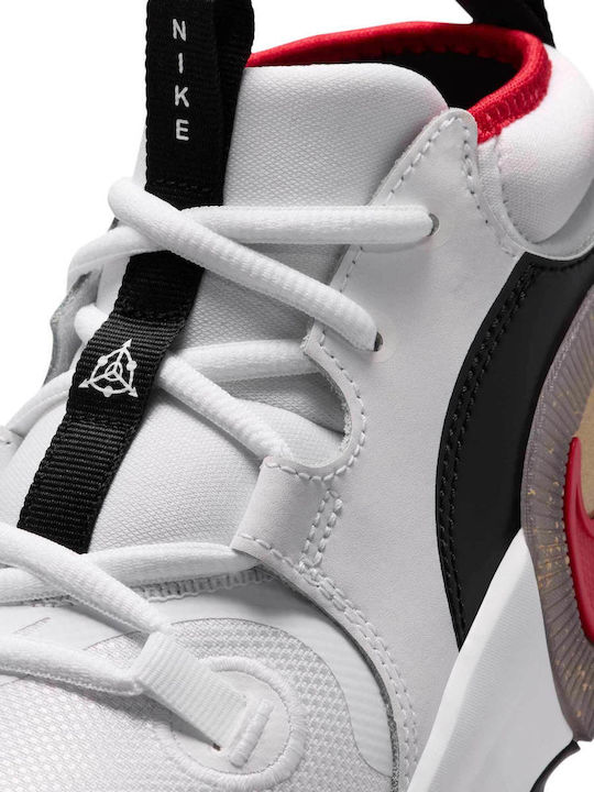 Kids Sports Shoes Basketball with Laces White