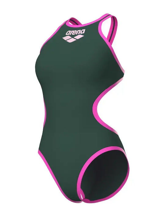 One Biglogo Activewear Swimsuit Khaki