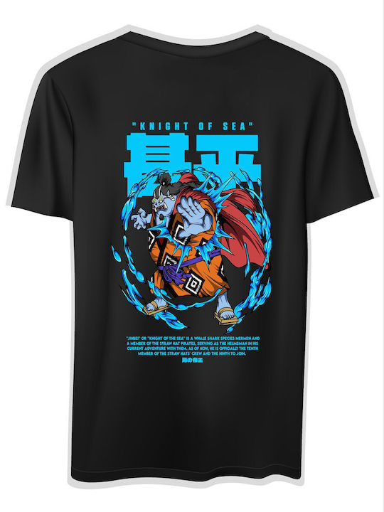 Pop Culture T-shirt One Piece Μαύρο 64000p Jinbei